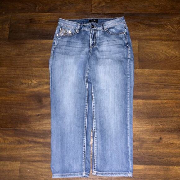 Cache embellished rhinestone jeans - Picture 6 of 7